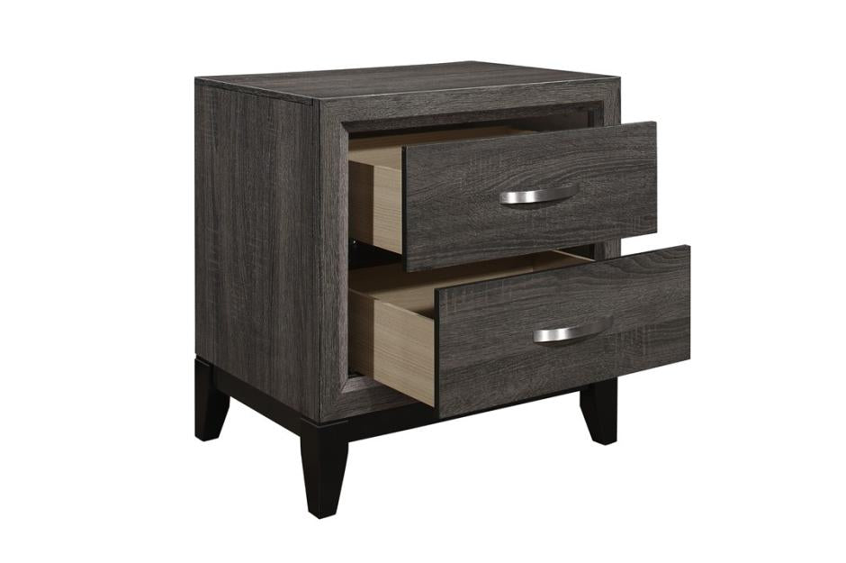 Homelegance 1645-4 Davi Gray Nightstand