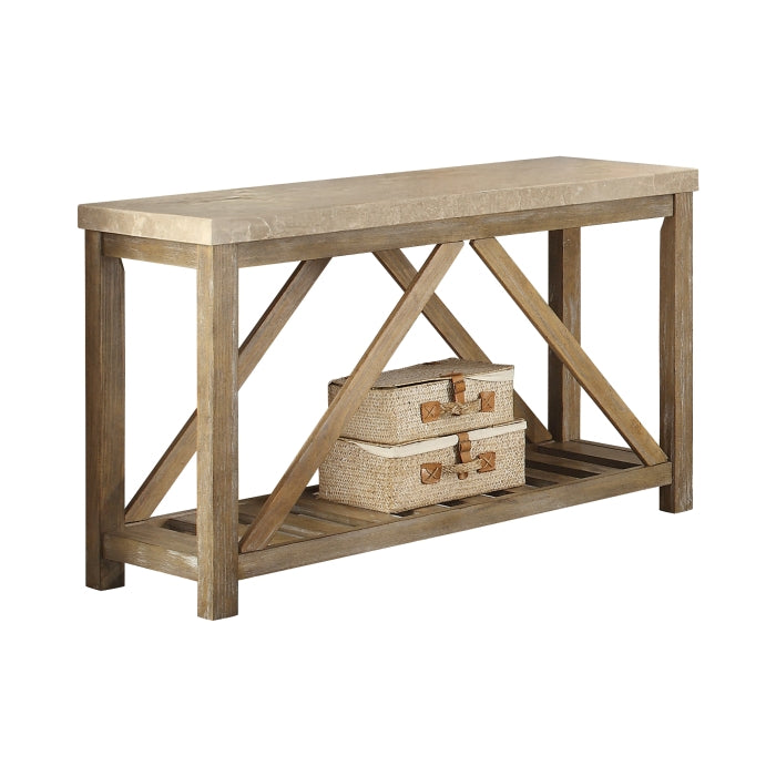 Homelegance 3551-05 Ridley Genuine Marble Sofa Table