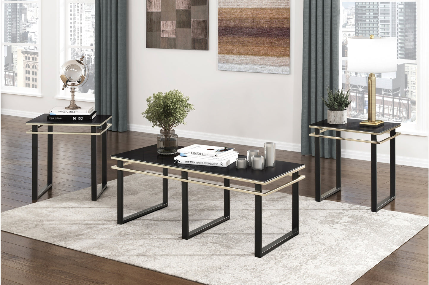 Homelegance 3701-31 Zamir 3 Piece Occasional Set