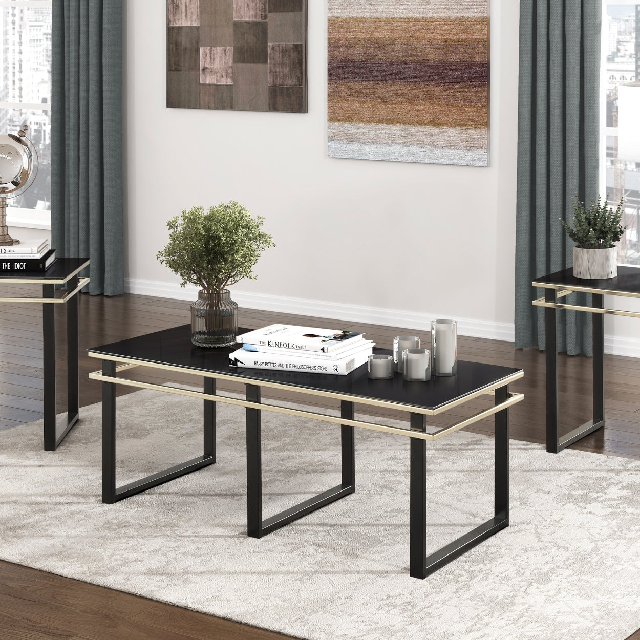 Homelegance 3701-31 Zamir 3 Piece Occasional Set