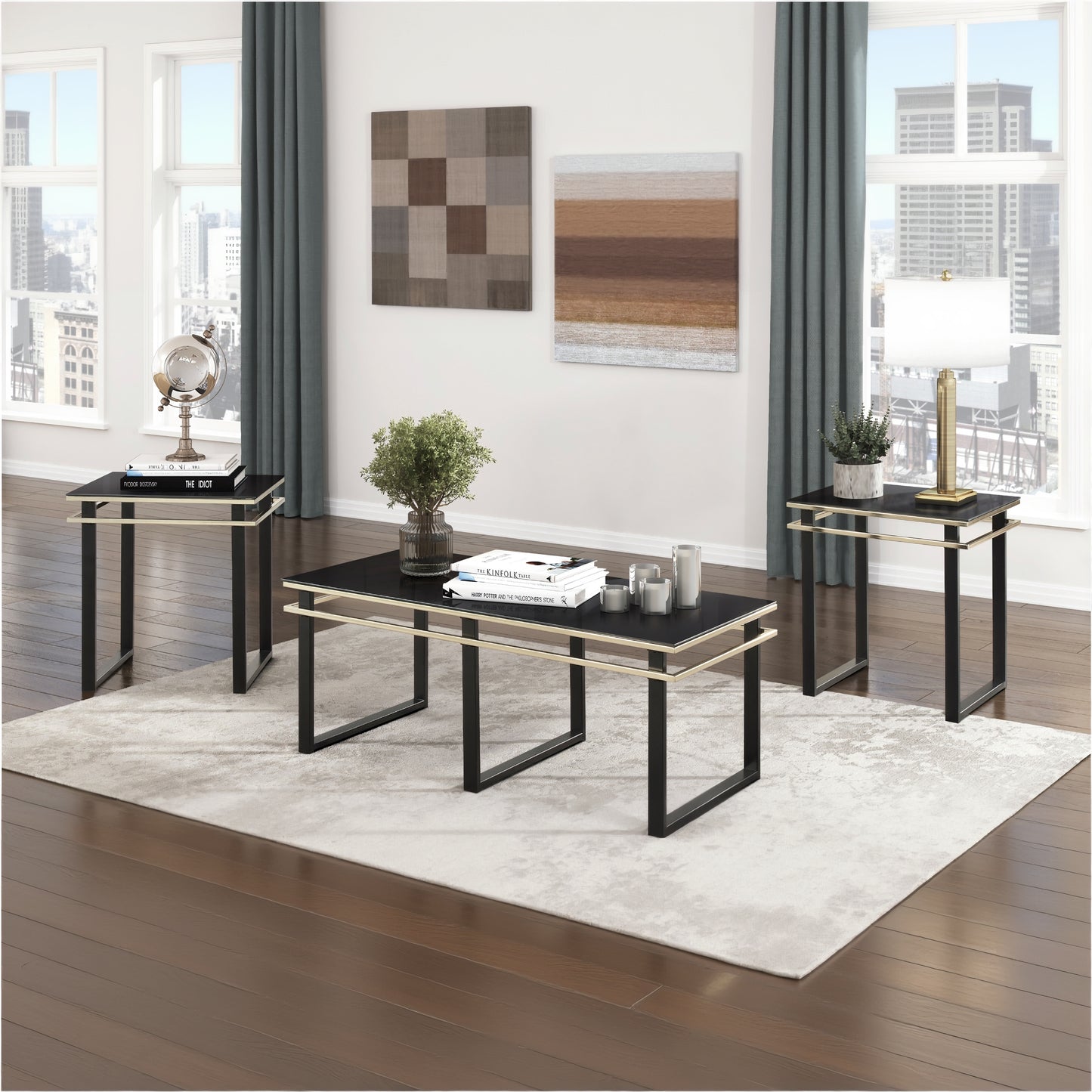 Homelegance 3701-31 Zamir 3 Piece Occasional Set