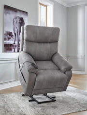 Ashley 4070812 Next-Gen Durapella Slate Performance Fabric Power Lift Recliner