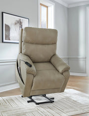 Ashley 4070912 Next-Gen Durapella Sand Performance Fabric Power Lift Recliner