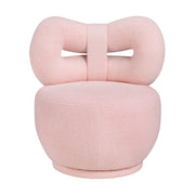 Homelegance 4213PK-1BG Mallow Pink Bow Kid's Swivel Chair