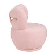 Homelegance 4213PK-1BG Mallow Pink Bow Kid's Swivel Chair