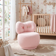 Homelegance 4213PK-1BG Mallow Pink Bow Kid's Swivel Chair