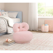 Homelegance 4213PK-1MN Mallow Mini Pink Bow Kid's Swivel Chair