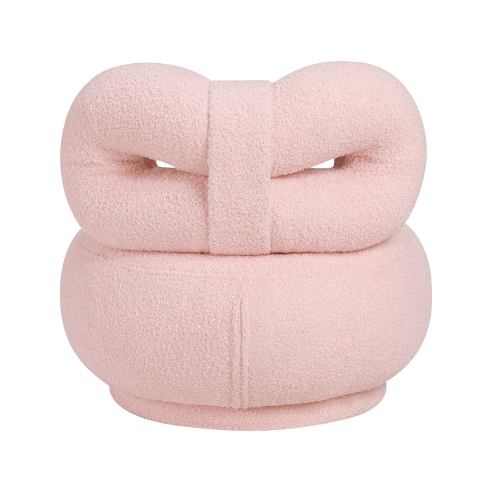 Homelegance 4213PK-1MN Mallow Mini Pink Bow Kid's Swivel Chair