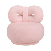 Homelegance 4213PK-1MN Mallow Mini Pink Bow Kid's Swivel Chair