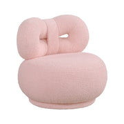 Homelegance 4213PK-1MN Mallow Mini Pink Bow Kid's Swivel Chair