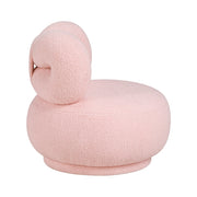 Homelegance 4213PK-1MN Mallow Mini Pink Bow Kid's Swivel Chair