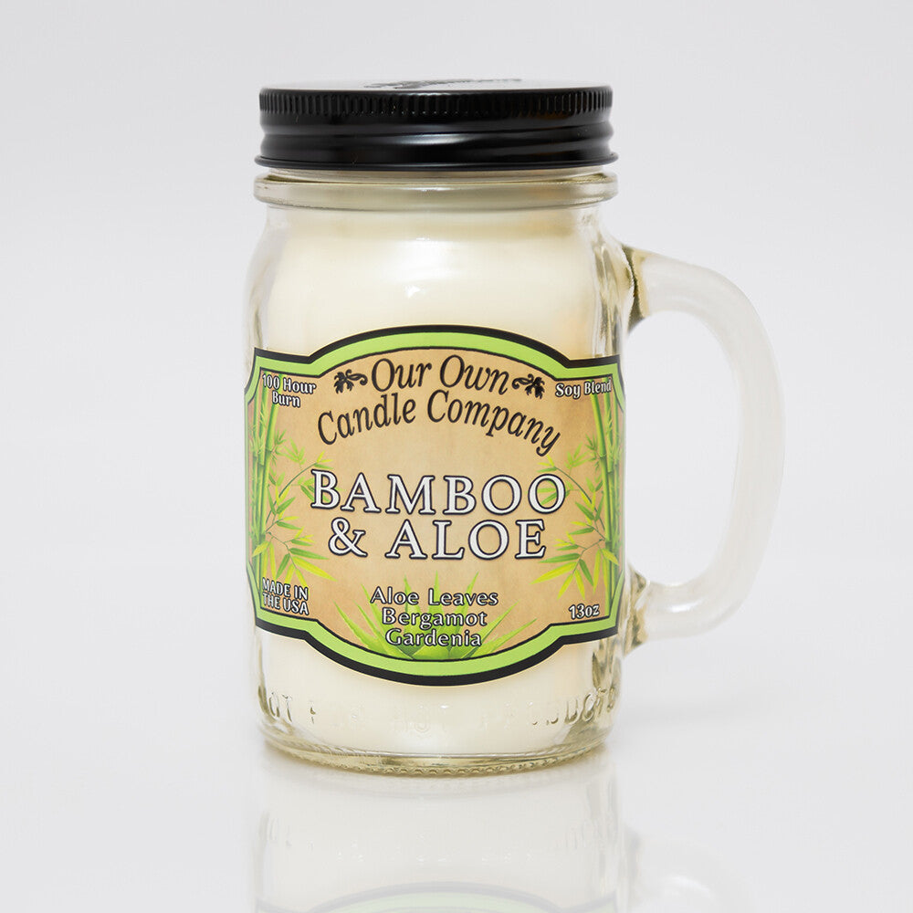 Our Own Candle Company Bamboo & Aloe Mason Jar Candle