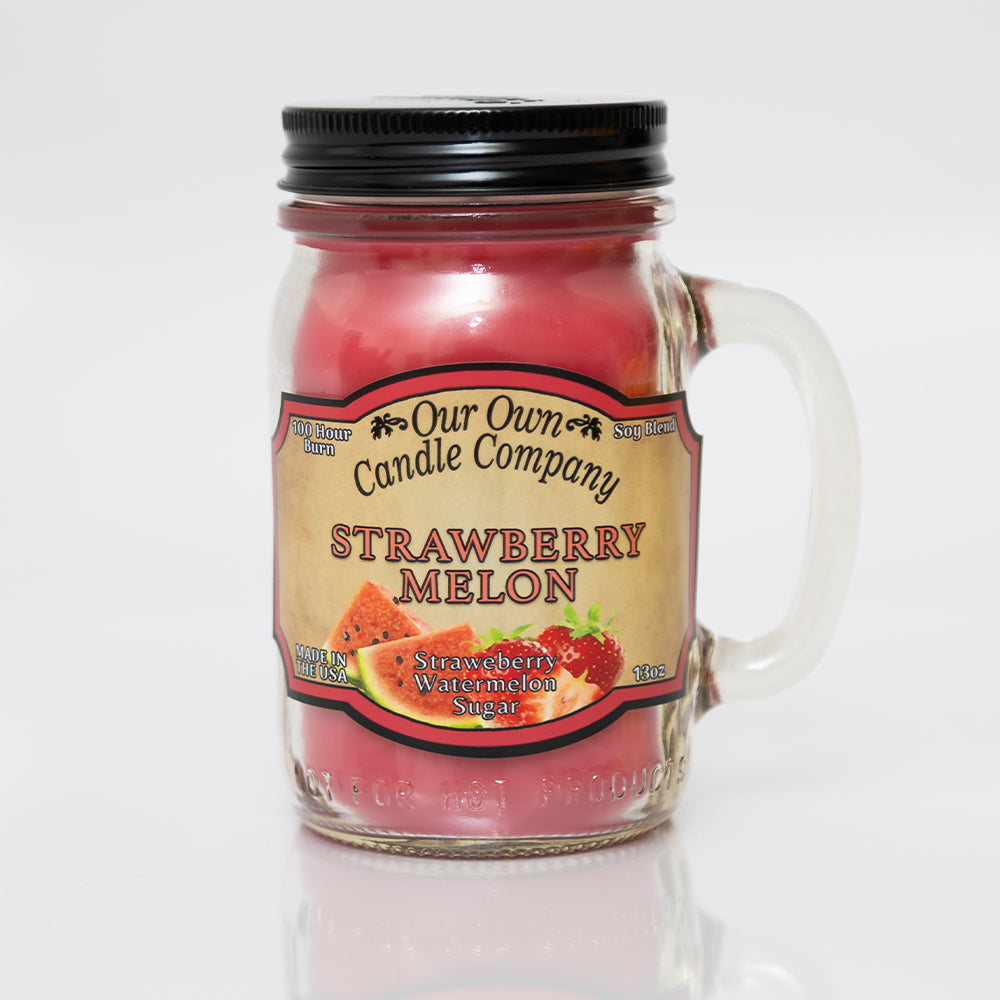 Our Own Candle Company Strawberry Melon Mason Jar Candle