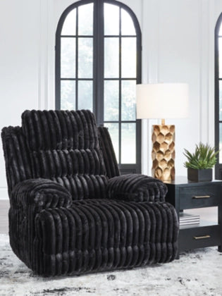 Ashley 4280506 Rhines Falls Onyx Zero Wall Power Recliner