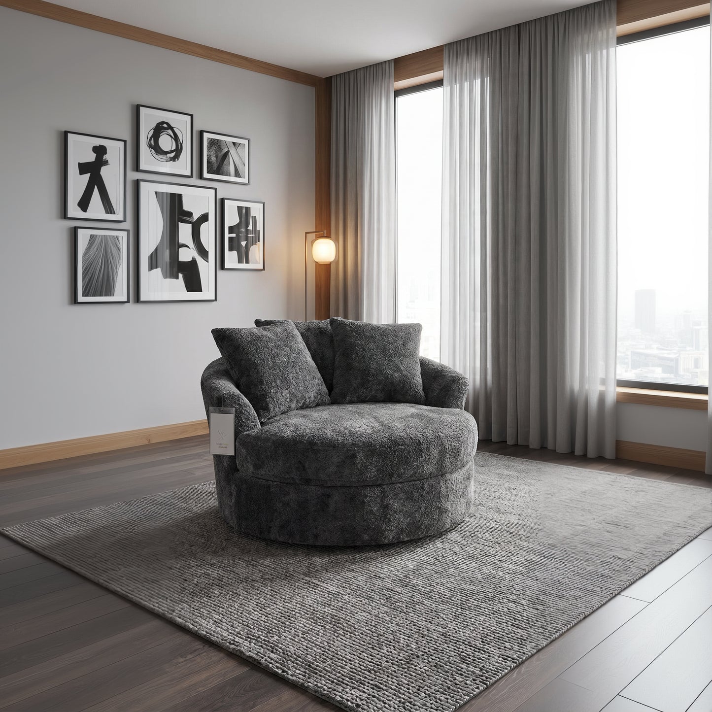 Stanton 98957 Puppy Charcoal XL Swivel Chair
