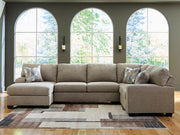 Ashley 48404S1 Newellen Hemp 3 Piece Sectional with LHF Chaise