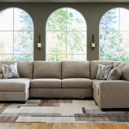 Ashley 48404S1 Newellen Hemp 3 Piece Sectional with LHF Chaise