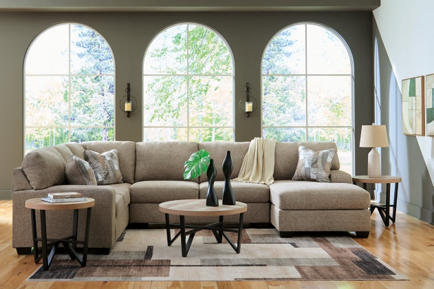 Ashley 48404S2 Newellen Hemp RHF 3 Piece Sectional with Chaise ( Special Order )