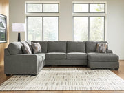 Ashley PC48405S2 Newellen Greystone 3 Piece Sectional with RHF Chaise