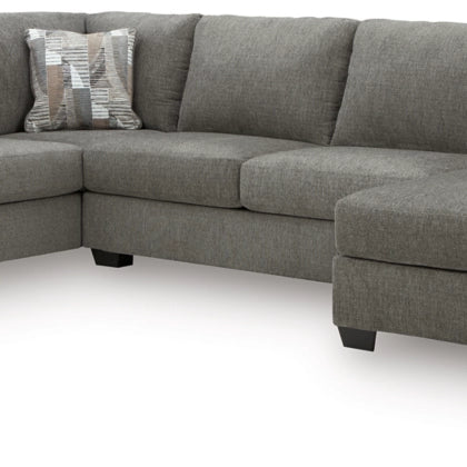Ashley PC48405S2 Newellen Greystone 3 Piece Sectional with RHF Chaise