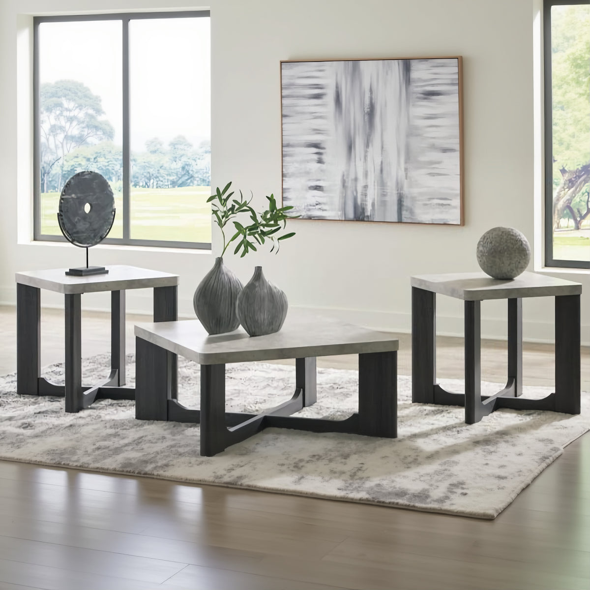 Ashley T251-13 Sharstorm Occasional Table Set