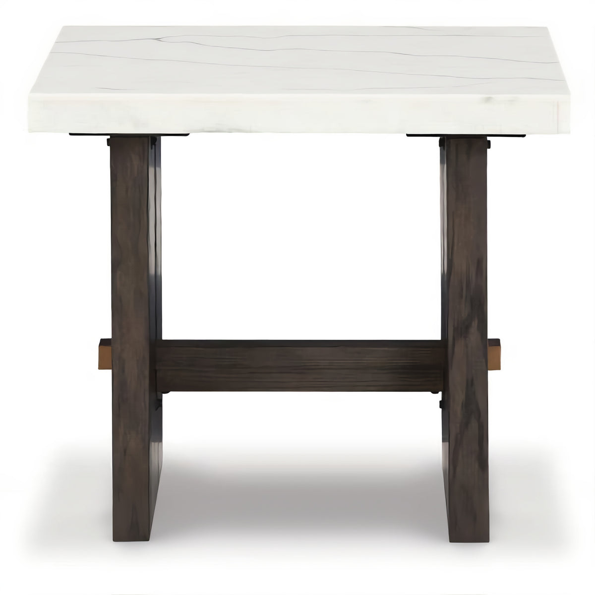 Ashley T779-3 Burkhaus Rectangular Marble End Table