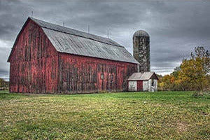Classy Art WB1064C Gallery Wrapped Giclee on Canvas 30 x 40 Barn