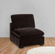 Coaster 551464 Lakeview Dark Chocolate Upholstered Armless Chair