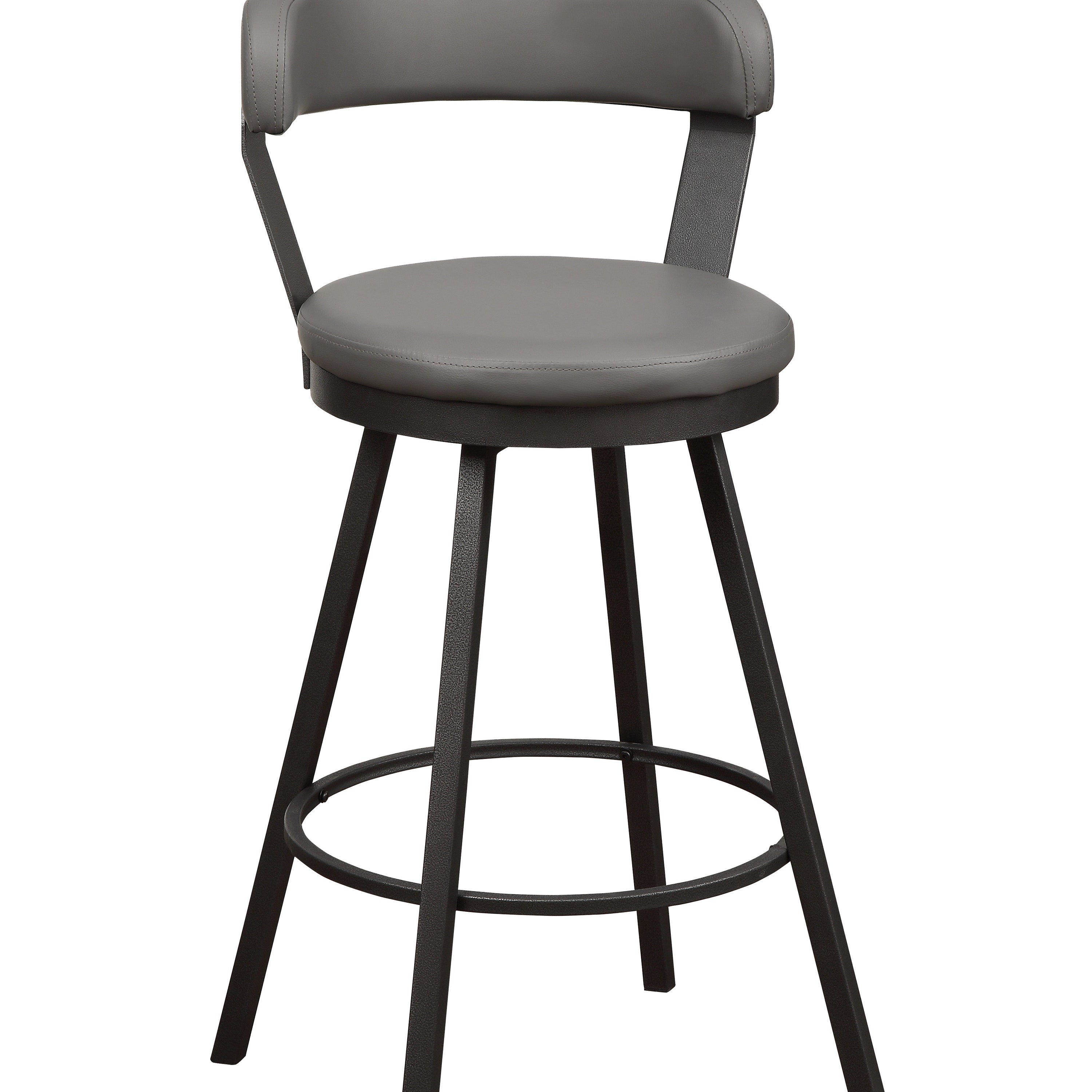 Homelegance 5566-29GY3A Appert Grey Swivel Bar Height Stool