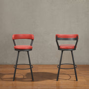 Homelegance 5566-29RD Appert Red Swivel Bar Height Stool