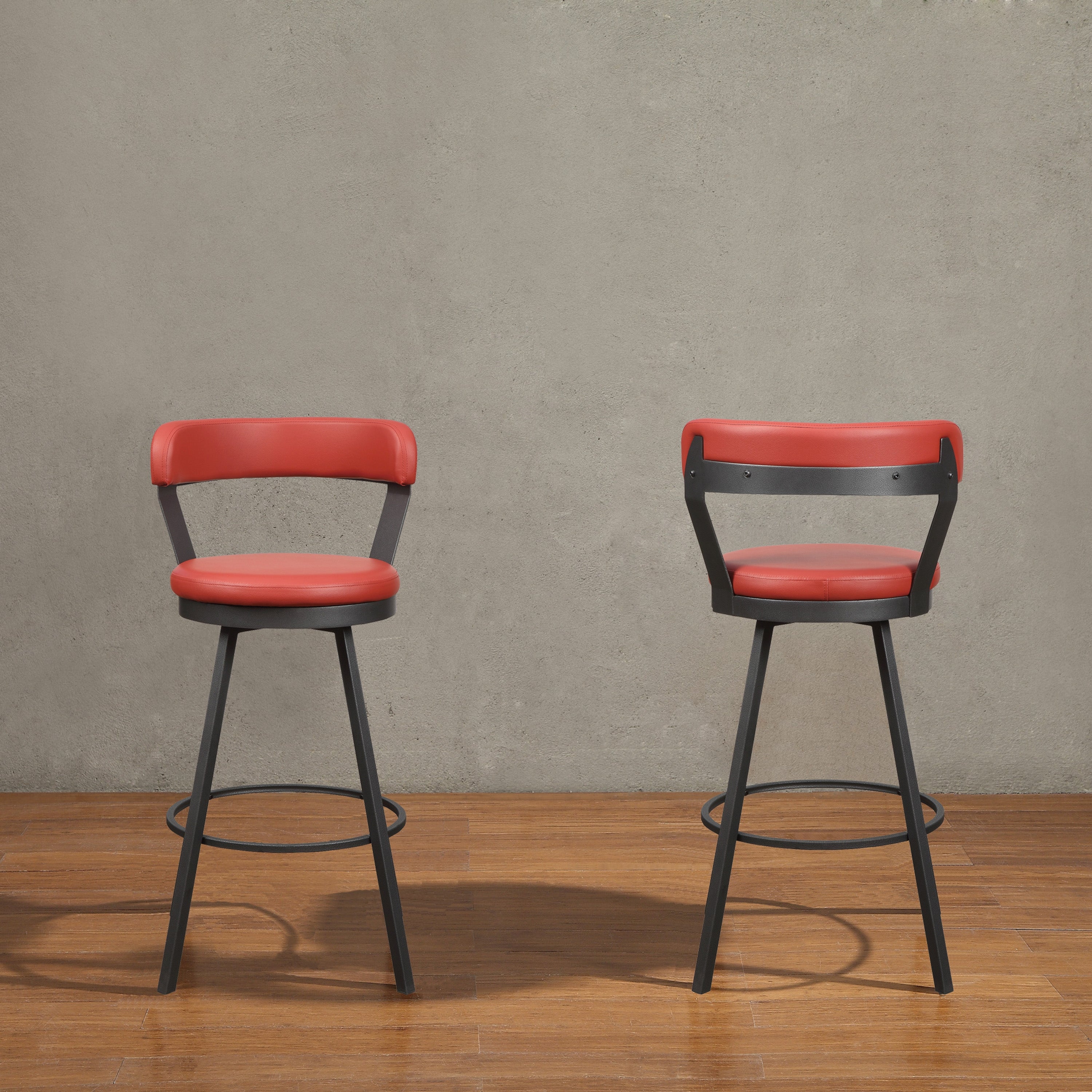 Homelegance 5566-29RD Appert Red Swivel Bar Height Stool