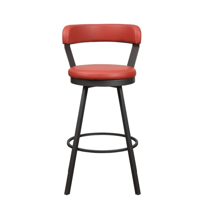 Homelegance 5566-29RD Appert Red Swivel Bar Height Stool