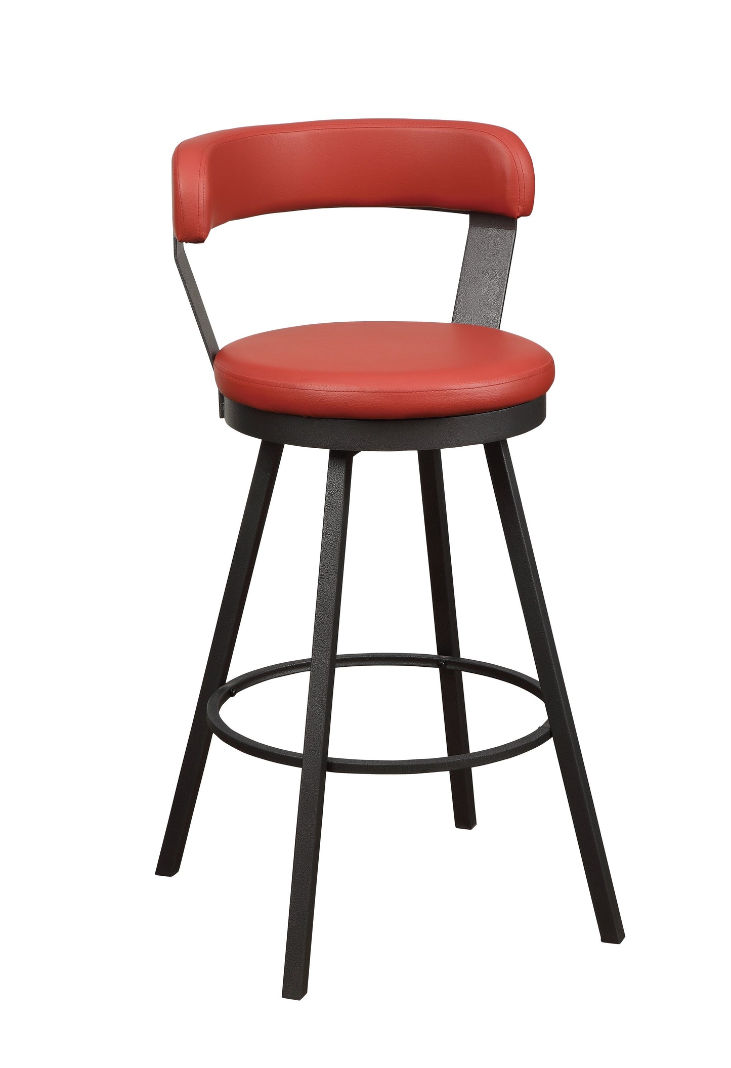 Homelegance 5566-29RD Appert Red Swivel Bar Height Stool