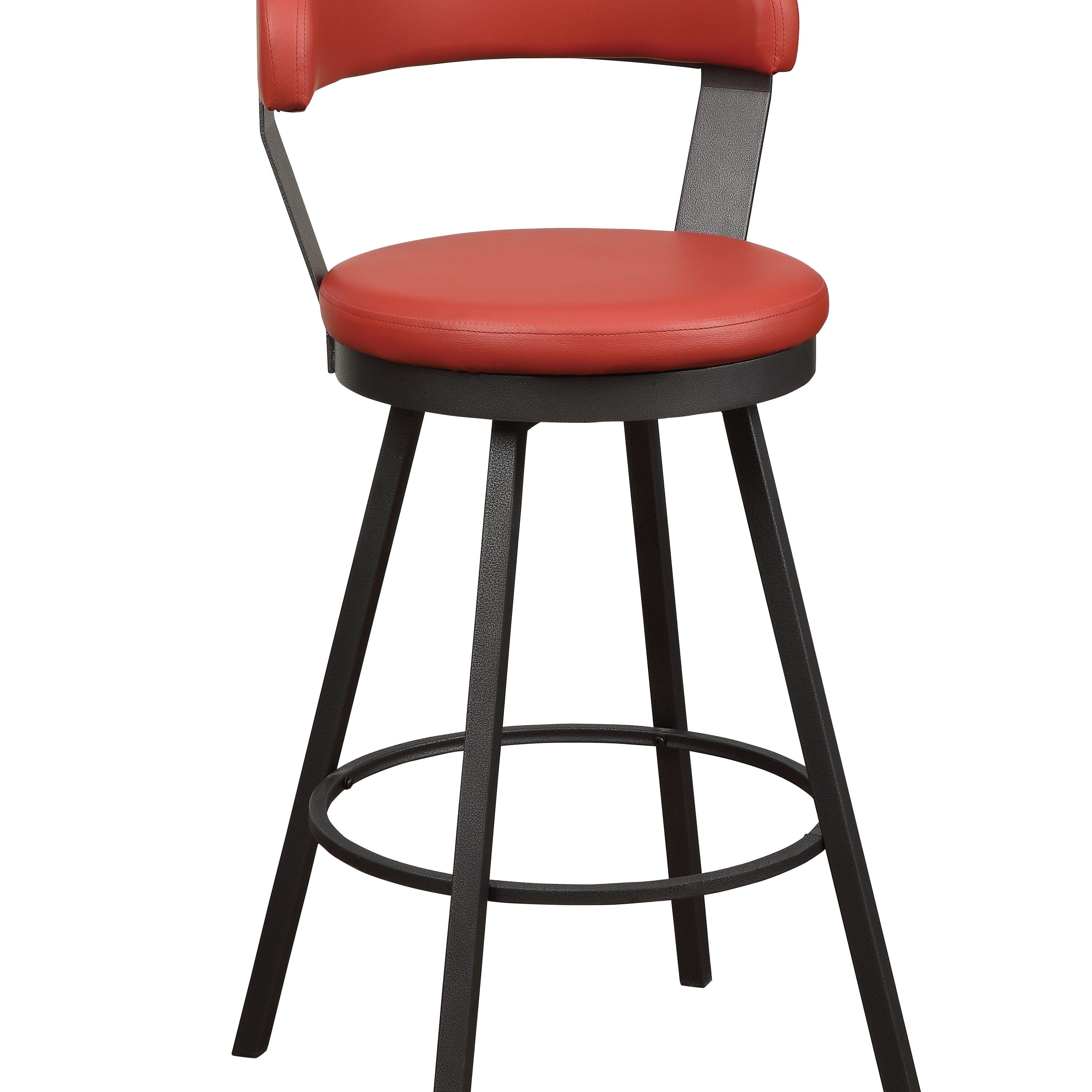 Homelegance 5566-29RD Appert Red Swivel Bar Height Stool