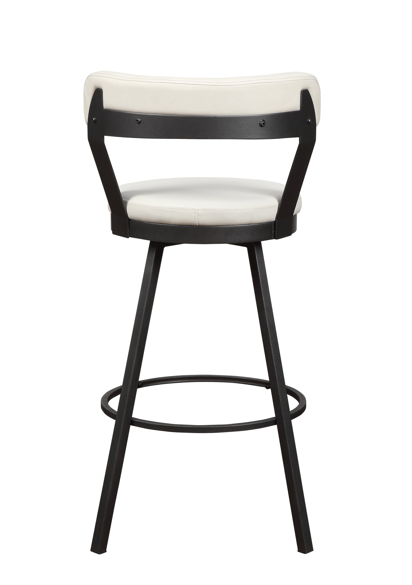 Homelegance 5566-29WT Appert White Swivel Bar Height Stool