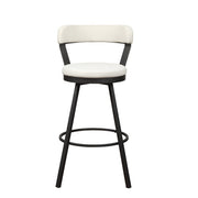Homelegance 5566-29WT Appert White Swivel Bar Height Stool