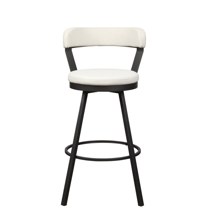 Homelegance 5566-29WT Appert White Swivel Bar Height Stool
