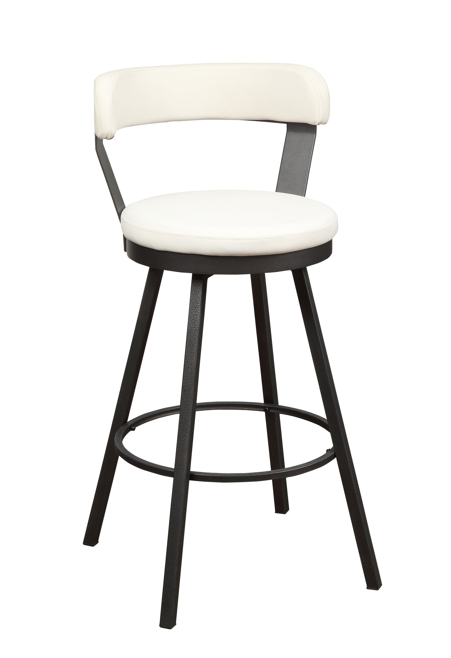 Homelegance 5566-29WT Appert White Swivel Bar Height Stool