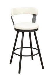 Homelegance 5566-29WT Appert White Swivel Bar Height Stool