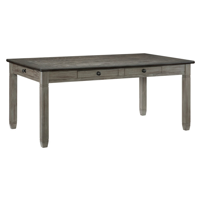 Homelegance 5627GY-72 Granby Storage Dining Table