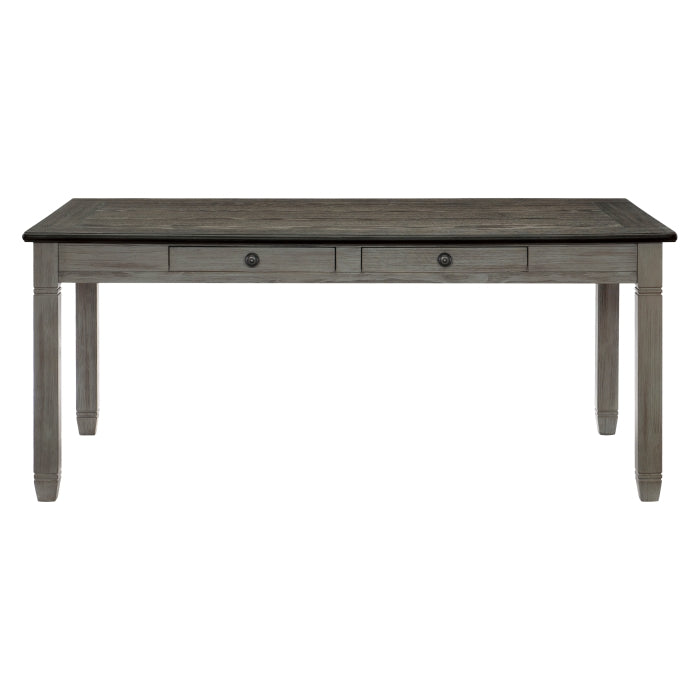 Homelegance 5627GY-72 Granby Storage Dining Table