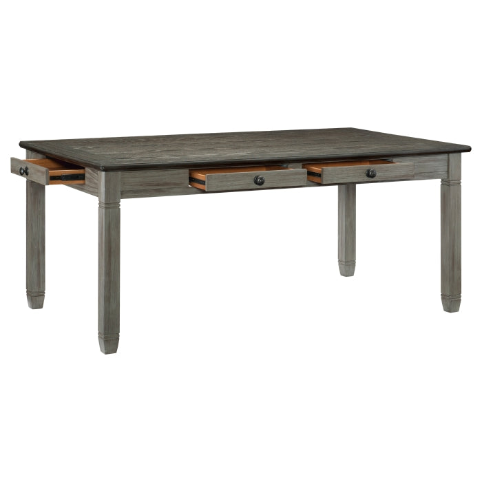 Homelegance 5627GY-72 Granby Storage Dining Table