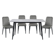 Homelegance 5909-59*5GY Salerno Gray Sintered Stone 5pc Dining Set