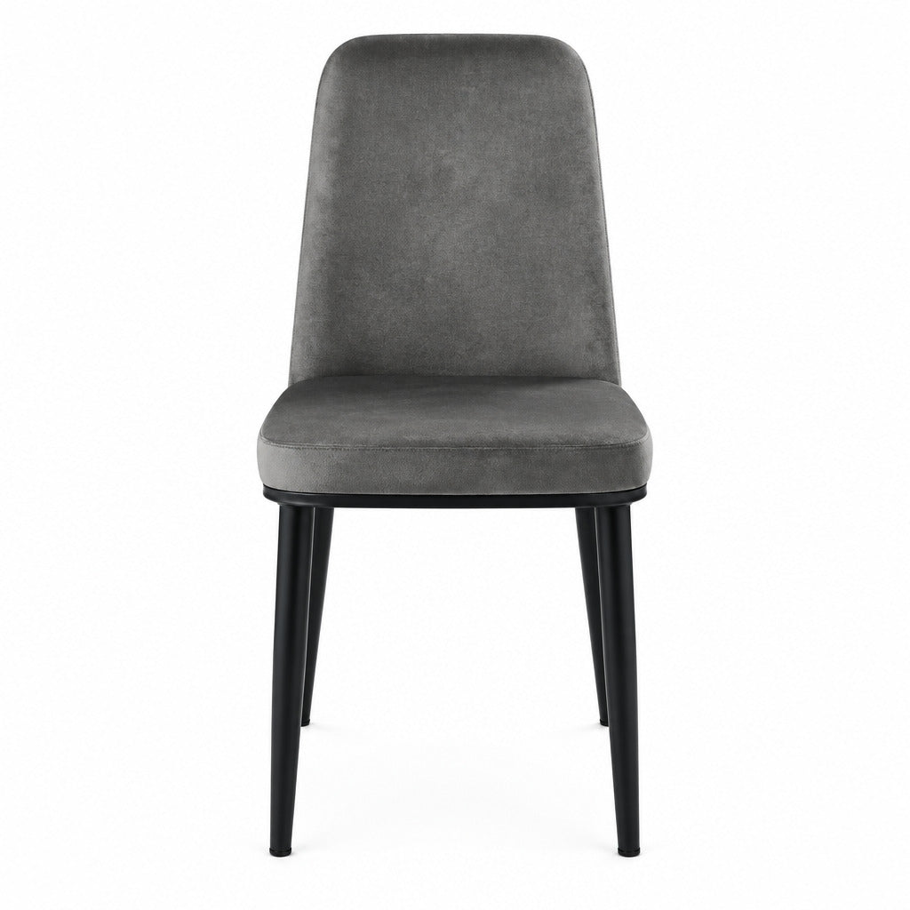 Homelegance 5909GYS Salerno Gray Velvet Side Chair