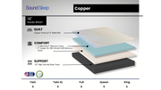 Sound Sleep 6087 RP 14" Copper Infused Memory Foam Full Mattress