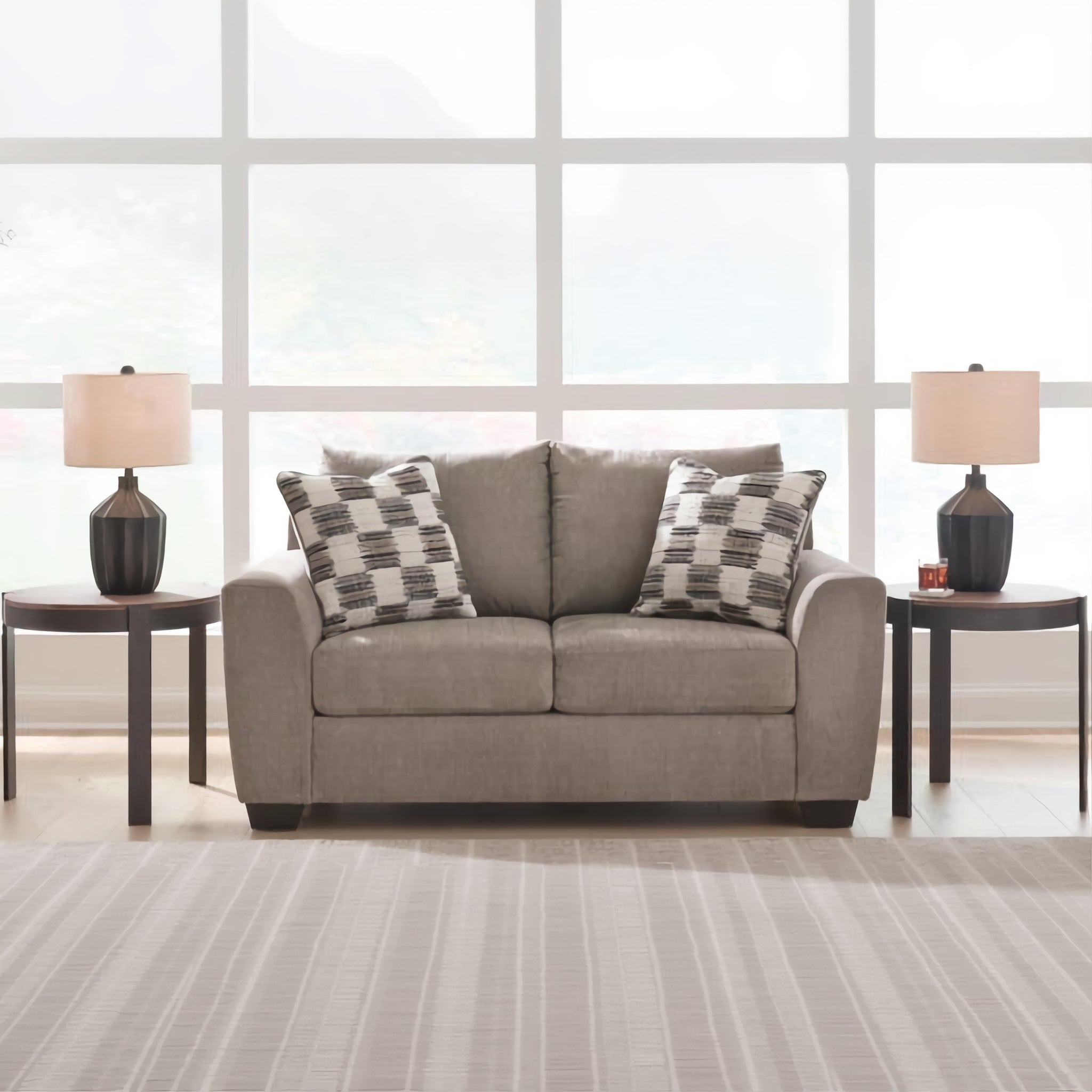 Ashley 6310235 Loreo Truffle Loveseat