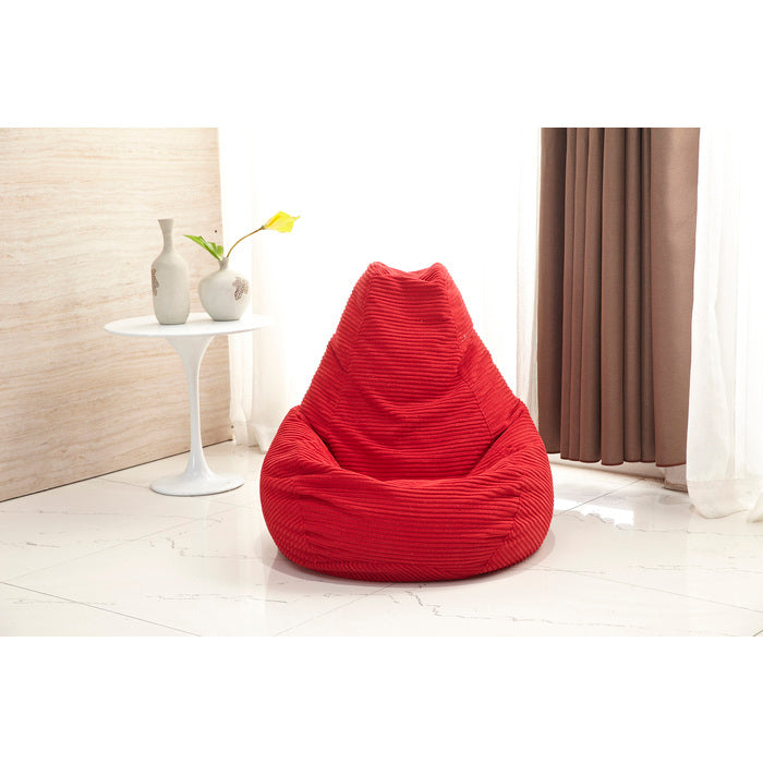 Milton 7001-ADU-RED Red Retro Style Bean Bag