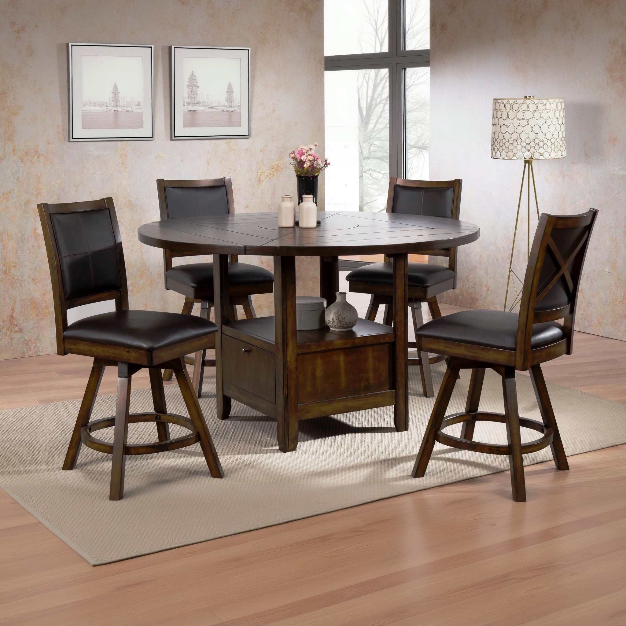 Urban Styles 2470/71/72 New Jersey 5 Piece Counter Height Set