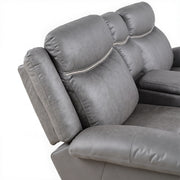 FOA NX6001WG-LV Agata Warm Gray Manual Glider Loveseat