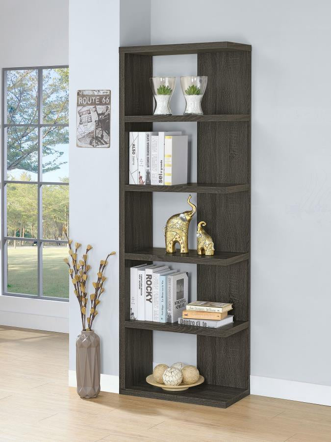 Coaster 800553 Weathered Grey Bookshelf
